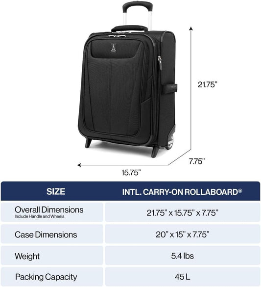 Travelpro Maxlite 5 Softside Trolley Rosa, erweiterbar