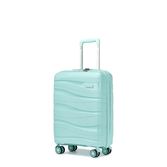 KONO Handgepäck Trolley Minzgrün, 4 Rollen Hartschale