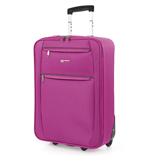 ITACA Reisekoffer klein Fuchsia, robust mit 4 Rollen